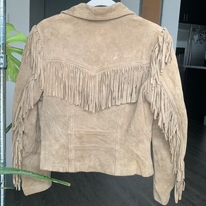 Vintage 80’s Leather Fringe Jacket